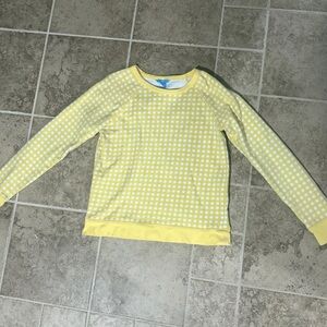 Draper James Yellow women’s Checkered Sweatshirt